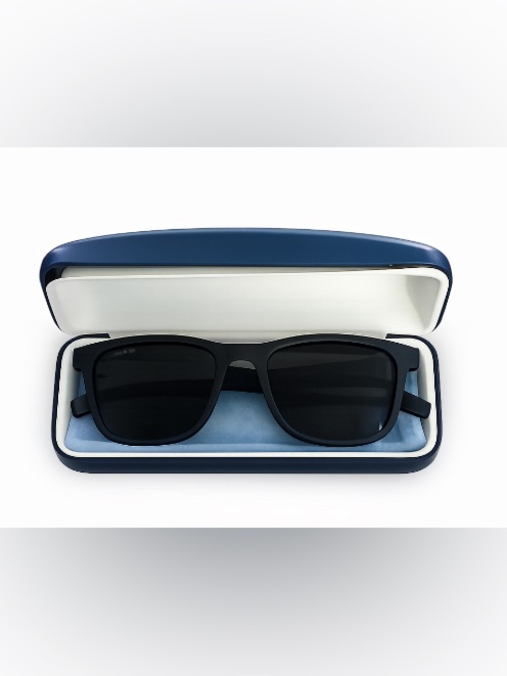Lacoste Black Rectangular Sunglasses with Original Hard Case